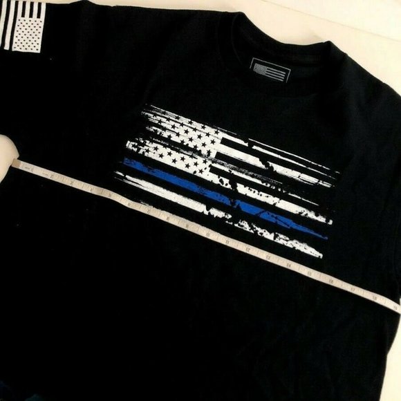 Tactical Pro Supply Distressed American Flag Tee - Picture 3 of 5